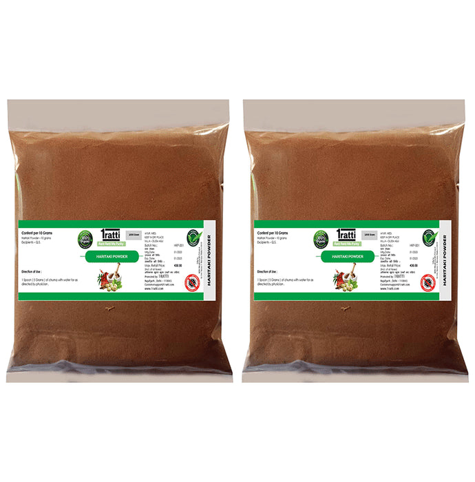 1ratti Haritaki Powder (1000gm Each) - Classic Derma