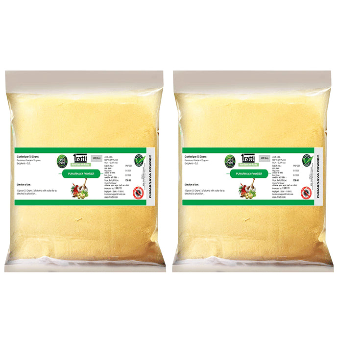 1ratti Punarnava Powder (1000gm Each) Q - Classic Derma