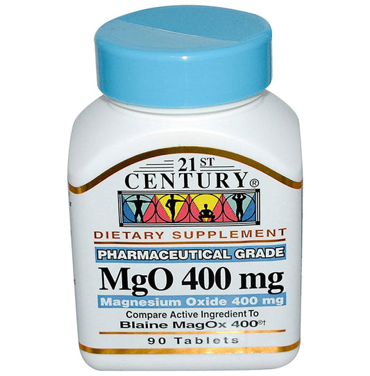 21st Century MgO, Magnesium Oxide 400mg Tablet - Classic Derma