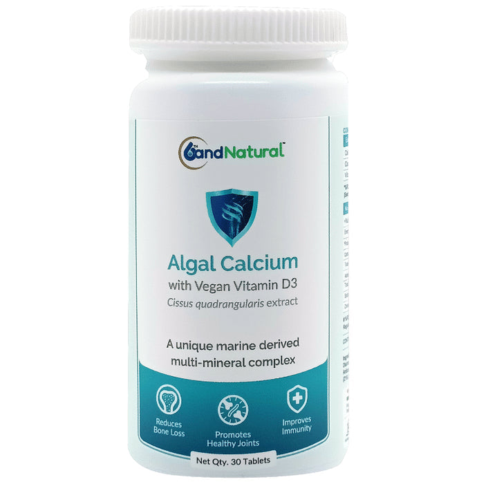6th and Natural Algal Calcium with Vegan Vitamin D3 Tablet - Classic Derma