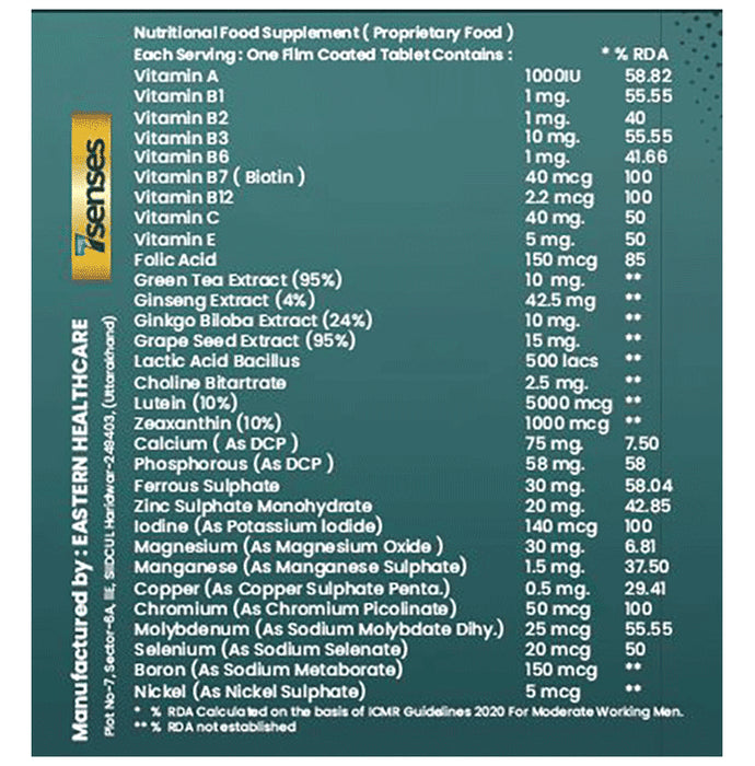 7 Senses Men's Multivitamin Multi Mineral & Antioxidants Tablet