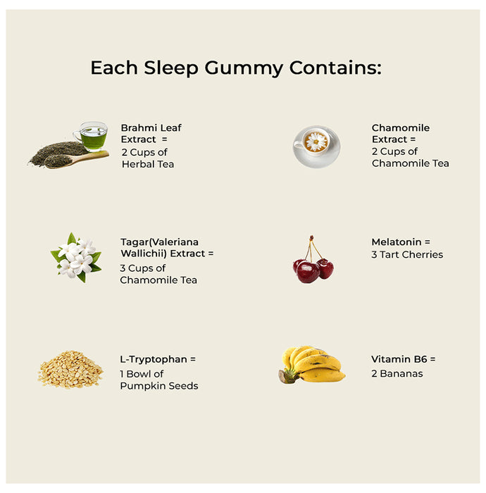 Aayush Dreamy Sleep Gummies (30 Each) Blueberry