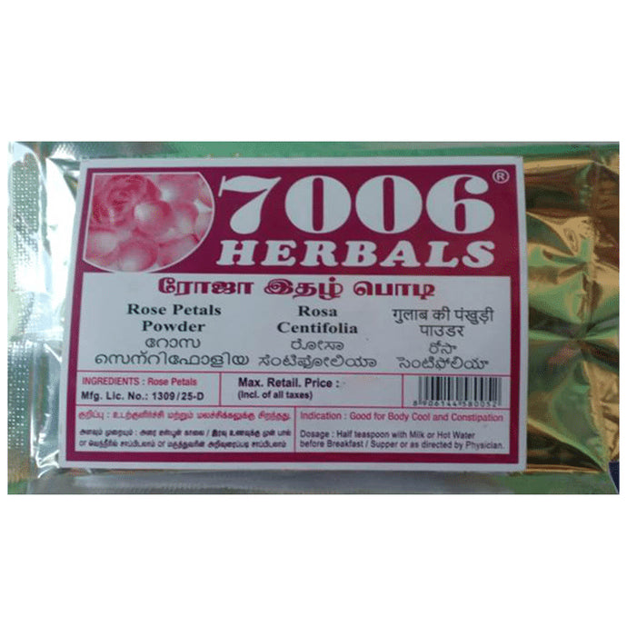 7006 Herbals Rose Petals Powder - Classic Derma