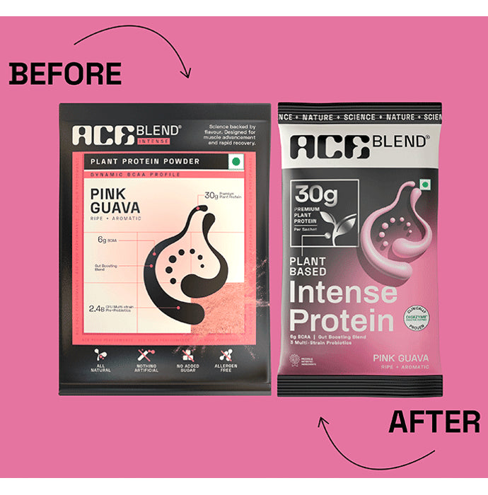 Ace Blend Plant Based Intense Protein Pink Guava