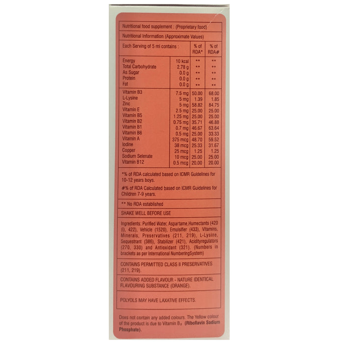 Acrevit Syrup Sugar Free