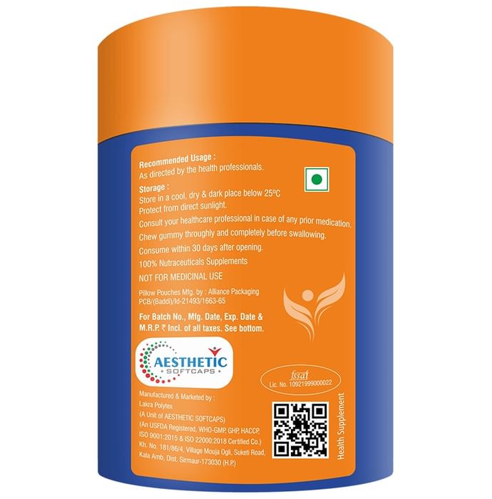 Aesthetic Softcaps Aestamin Multivitamin & Minerals Gummies Black Currant No Added Sugar