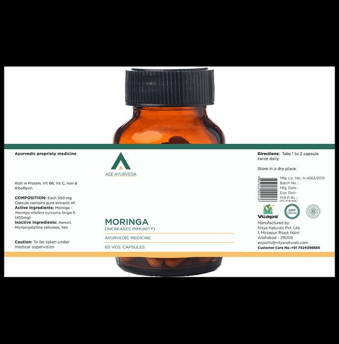 Age Ayurveda Moringa Veg Capsule