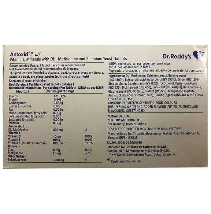 Antoxid P Tablet