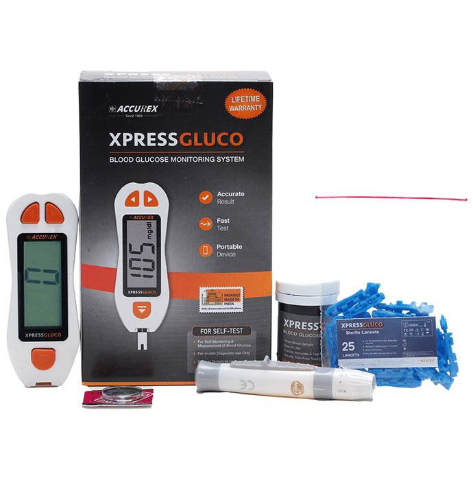 Accurex Xpress Glucometer Kit - Classic Derma