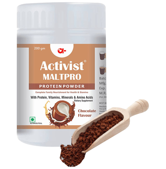 Activist Malt Pro Protein Powder Chocolate - Classic Derma