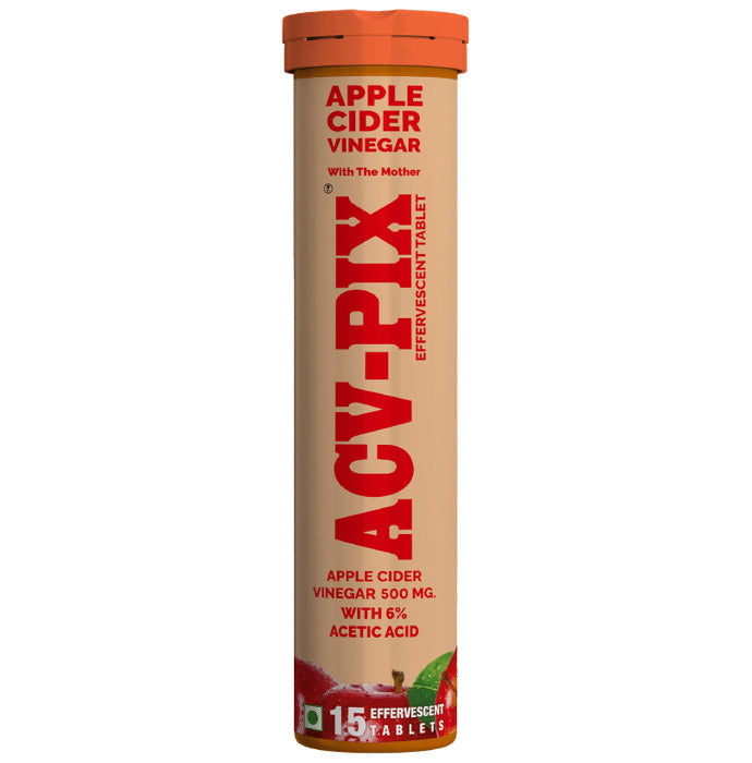 ACV-PIX Apple Cider Vinegar 500mg with 6% Acetic Acid Effervescent Tablet - Classic Derma
