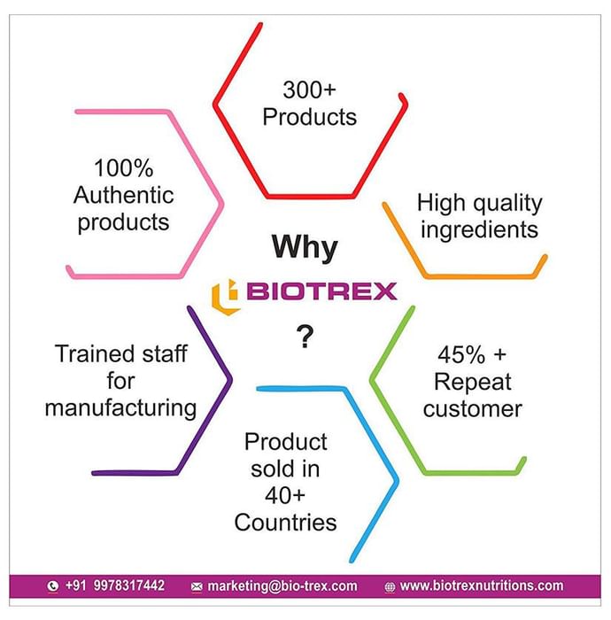 Biotrex Vitamin B6 100mg for Nervous System Support, RBC formation & Immunity | Capsule