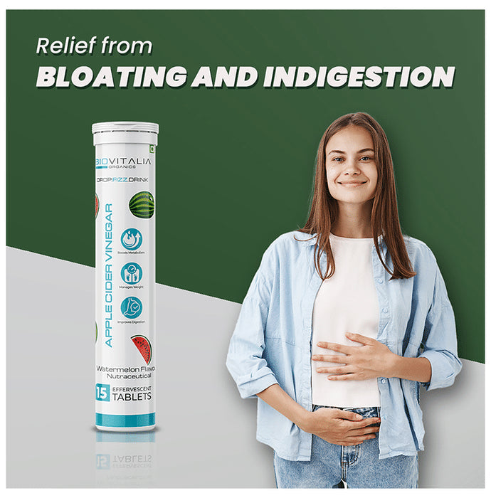 Biovitalia Organics Apple Cider Vinegar Effervescent Tablet Watermelon