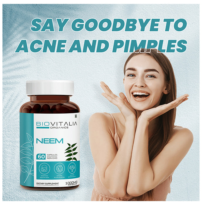 Biovitalia Organics Neem 1000mg Capsule
