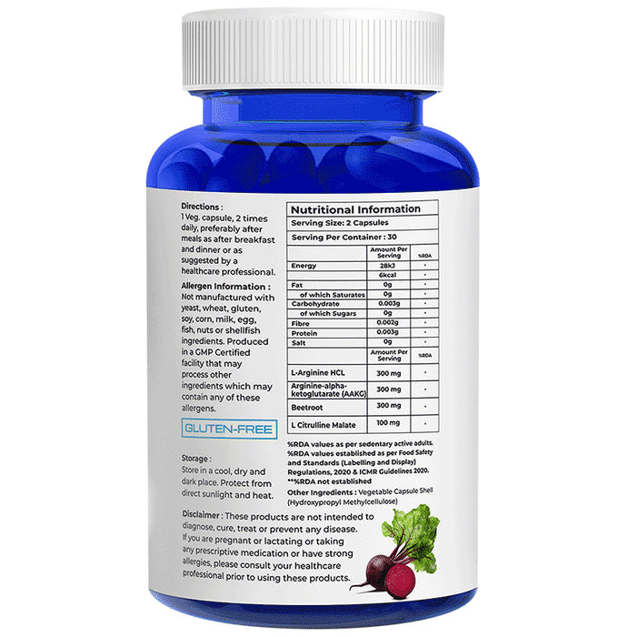 Biovitalia Organics Nitric Oxide Booster Capsule