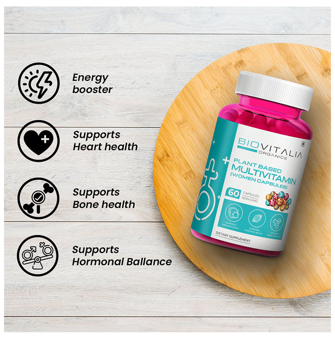 Biovitalia Organics Plant Based Multivitamin 1000mg Women Capsule