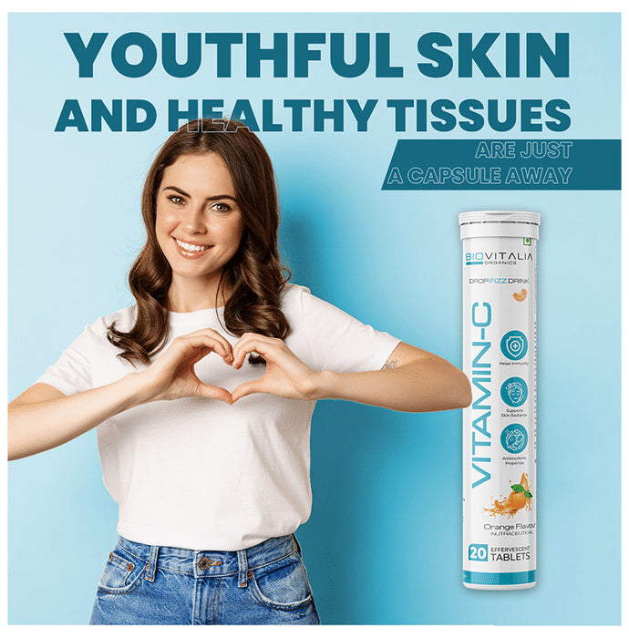 Biovitalia Organics Vitamin C Effervescent Tablet Orange