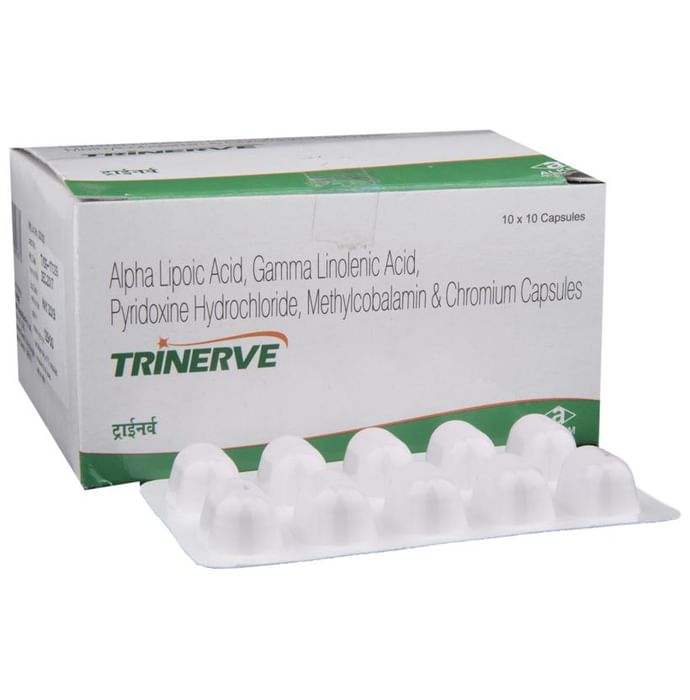 Trinerve Capsule with ALA, Methylcobalamin & Chromium - Classic Derma