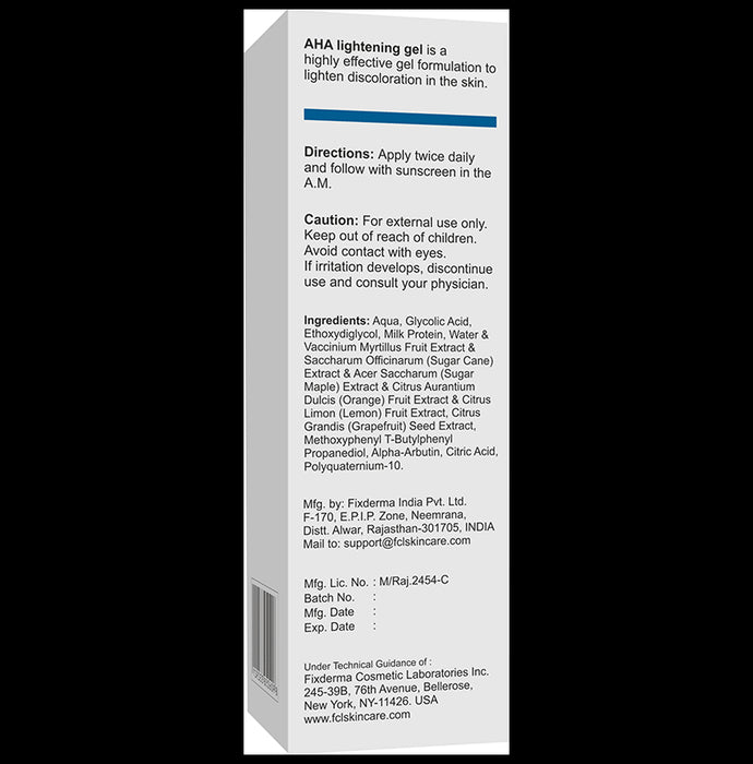 Fixderma Cosmetic Laboratories AHA Lightening Gel