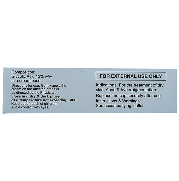 Glyco-12 Glycolic Acid Cream | For Dry Skin, Acne & Hyperpigmentation