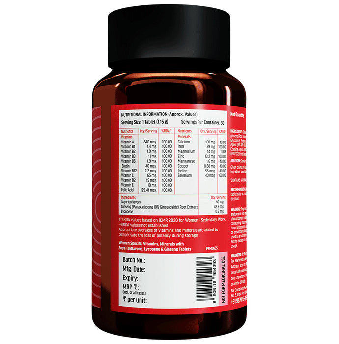 Healthkart HK Vitals Multivitamin Women | For Energy, Joint, Skin, Hair & Immunity | Tablet