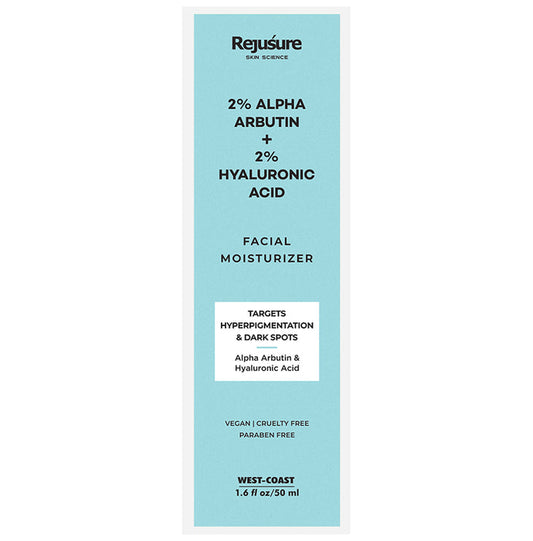 Rejusure 2% Alpha Arbutin + 2% Hyaluronic Acid Facial Moisturizer - Classic Derma