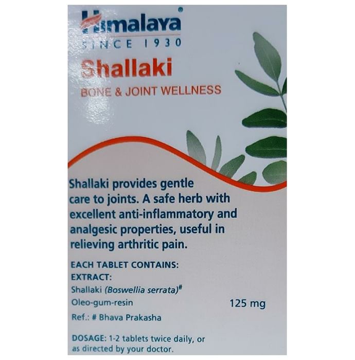 Himalaya Wellness Pure Herbs Shallaki Bone & Joint Wellness Tablet | Reduces Pain & Inflammation