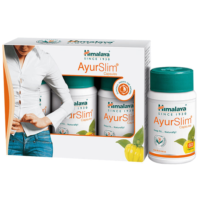 Himalaya Wellness Weight Management Combo Pack of AyurSlim Capsules (Triple Pack) and AyurSlim Tea (10's Pack)