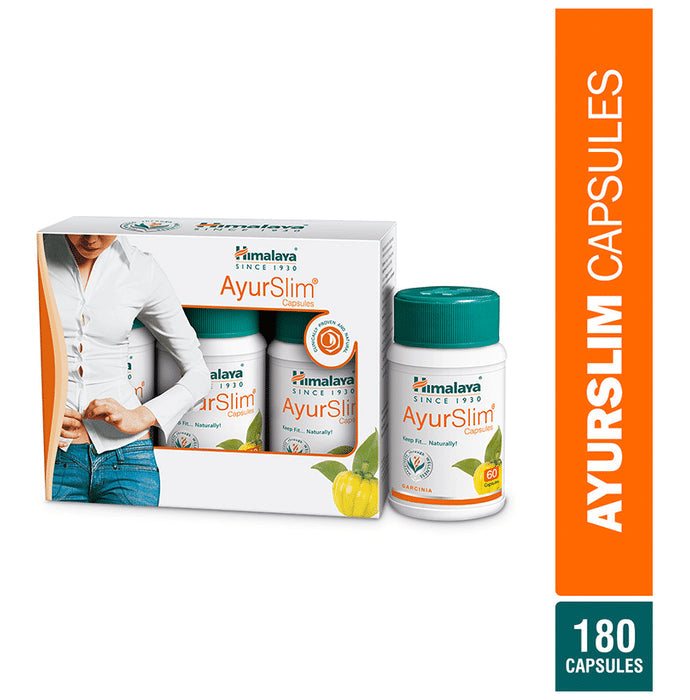 Himalaya Wellness Weight Management Combo Pack of AyurSlim Capsules (Triple Pack) and AyurSlim Tea (10's Pack)