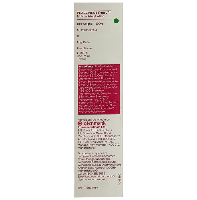 Phace Mos15 Renou Moisturizing Lotion Hydrating Softening