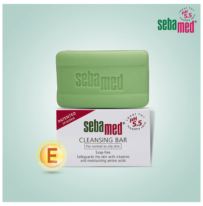 Sebamed Cleansing Bar with Vitamins for Sensitive Skin | Soap Free