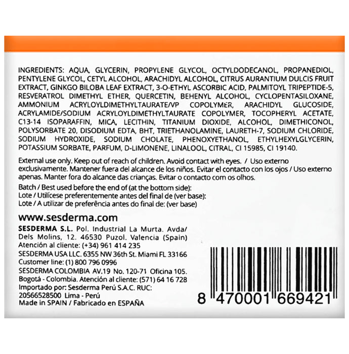 Sesderma C-Vit Moisturizing Facial Cream - Classic Derma