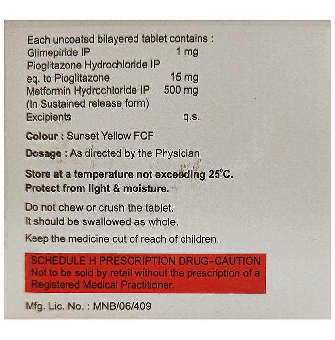 Acmeglim-MP 1 Tablet SR