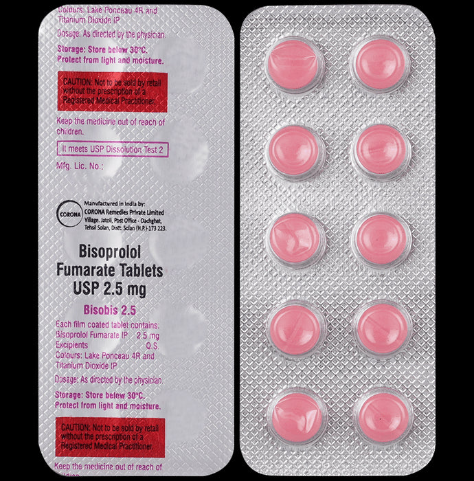 Bisobis 2.5mg Tablet - Classic Derma