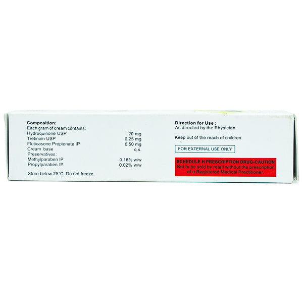 Melrio Cream with Hydroquinone, Tretinoin and Fluticasone Propionate