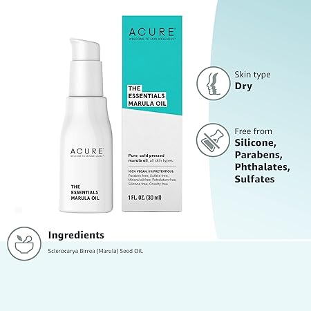 Acure The Essentials Marula for Dry Skin & Hair Oil