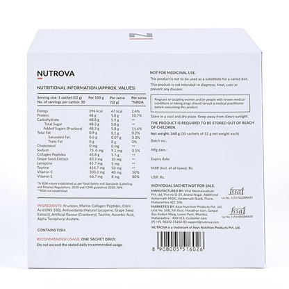 Nutrova Collagen+ Antioxidants 30 Sachets