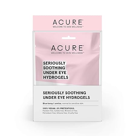 ACURE Seriously Soothing Under Eye Hydrogels | 100% Vegan | For Dry to Sensitive Skin
