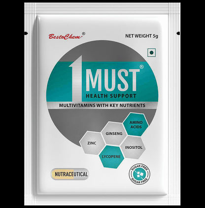 1Must Multivitamins with Key Nutrients Sachet (5gm Each) Sugar Free Orange