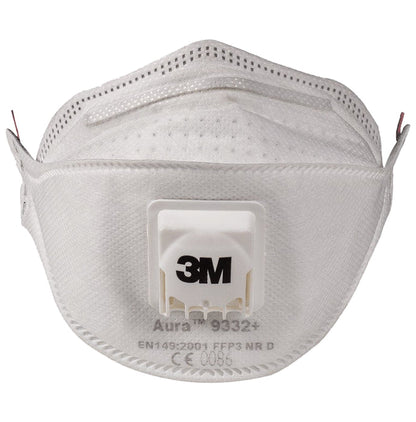 3M 9332+ Aura Disposable Respirator Mask White - Classic Derma