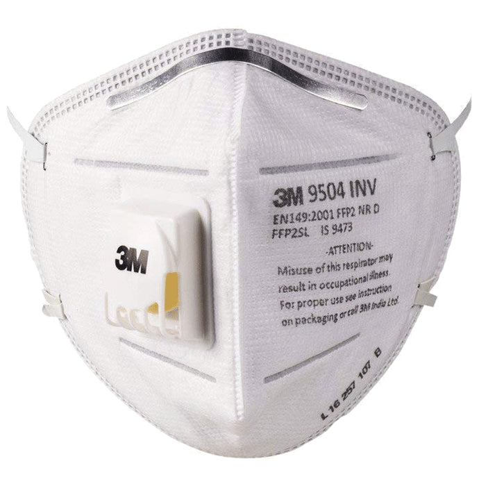 3M 9504 INV P P2 Respirator Mask White - Classic Derma