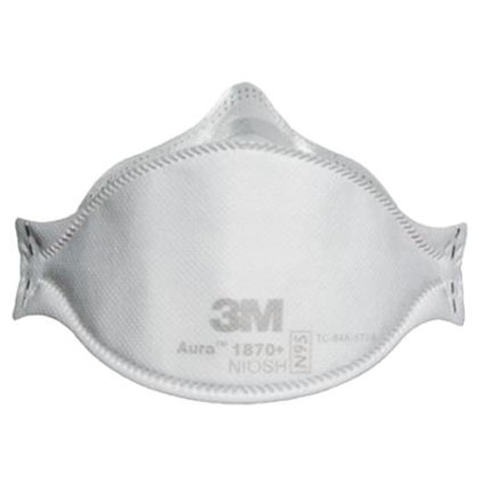 3M Aura 1870+ N95 Health Care Particulate Respirator Mask Pack of 120 - Classic Derma