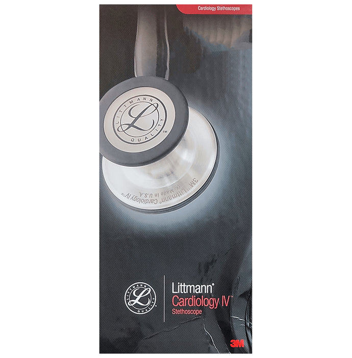 3M Littmann 6163 Cardiology IV™ Stethoscope Black - Classic Derma