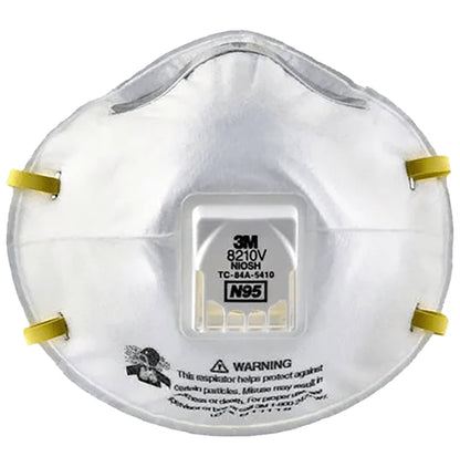 3M N95 8210V Particulate Respirator Mask White - Classic Derma