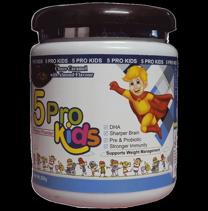 5 Pro Kids Protein Powder Choco Caramel with Almond - Classic Derma