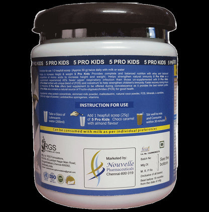 5 Pro Kids Protein Powder Choco Caramel with Almond