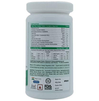 6th and Natural Glucosamine with MSM Tablet