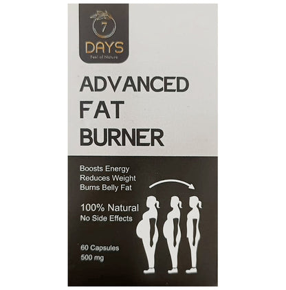 7Days 100% Safe & Natural Fat Burner 500mg Capsule - Classic Derma