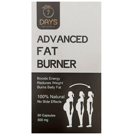 7Days 100% Safe & Natural Fat Burner 500mg Capsule - Classic Derma