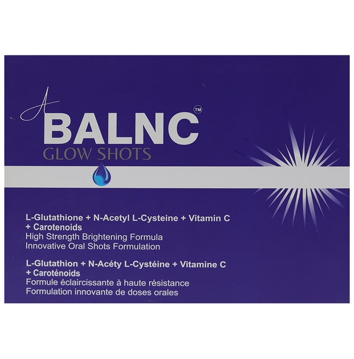 A Balnc Glow Oral Shots | With Glutathione, NAC, Vitamin C & Carotenoids for Skin